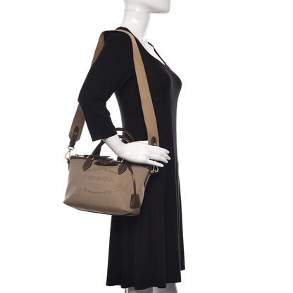 Prada Jacquard Logo Handbag Corda Bruciato 2 of 11