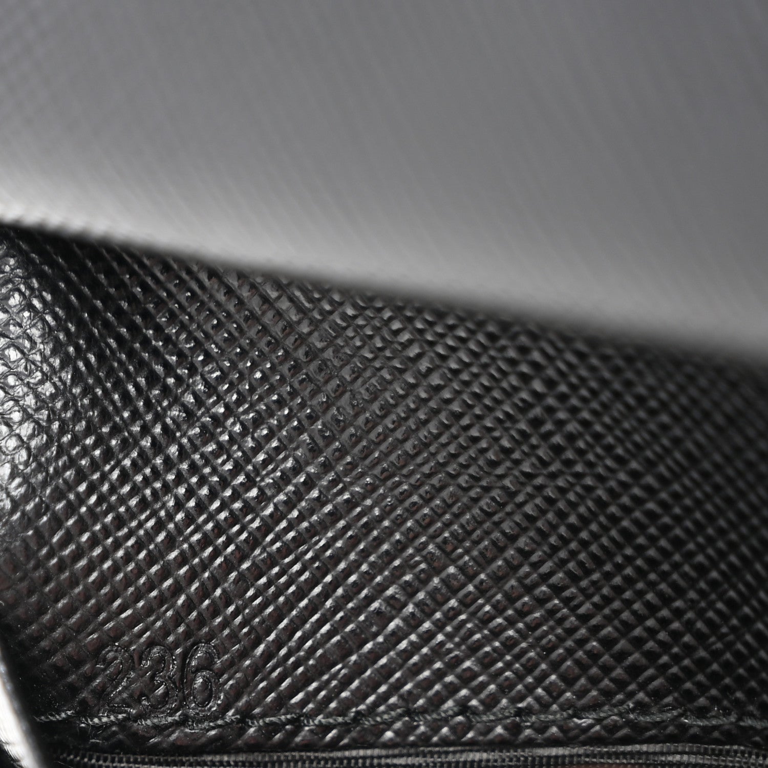 Prada Saffiano Metal Bi-Fold Wallet Black 7 of 11