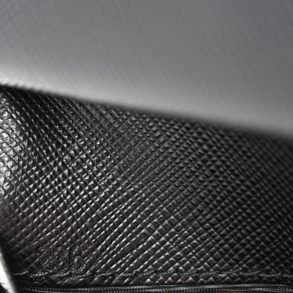 Prada Saffiano Metal Bi-Fold Wallet Black 7 of 11