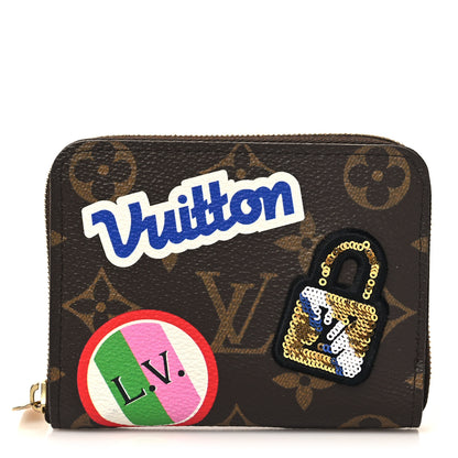 Louis Vuitton Monogram Travel Stickers Zippy Coin Purse 1 of 6