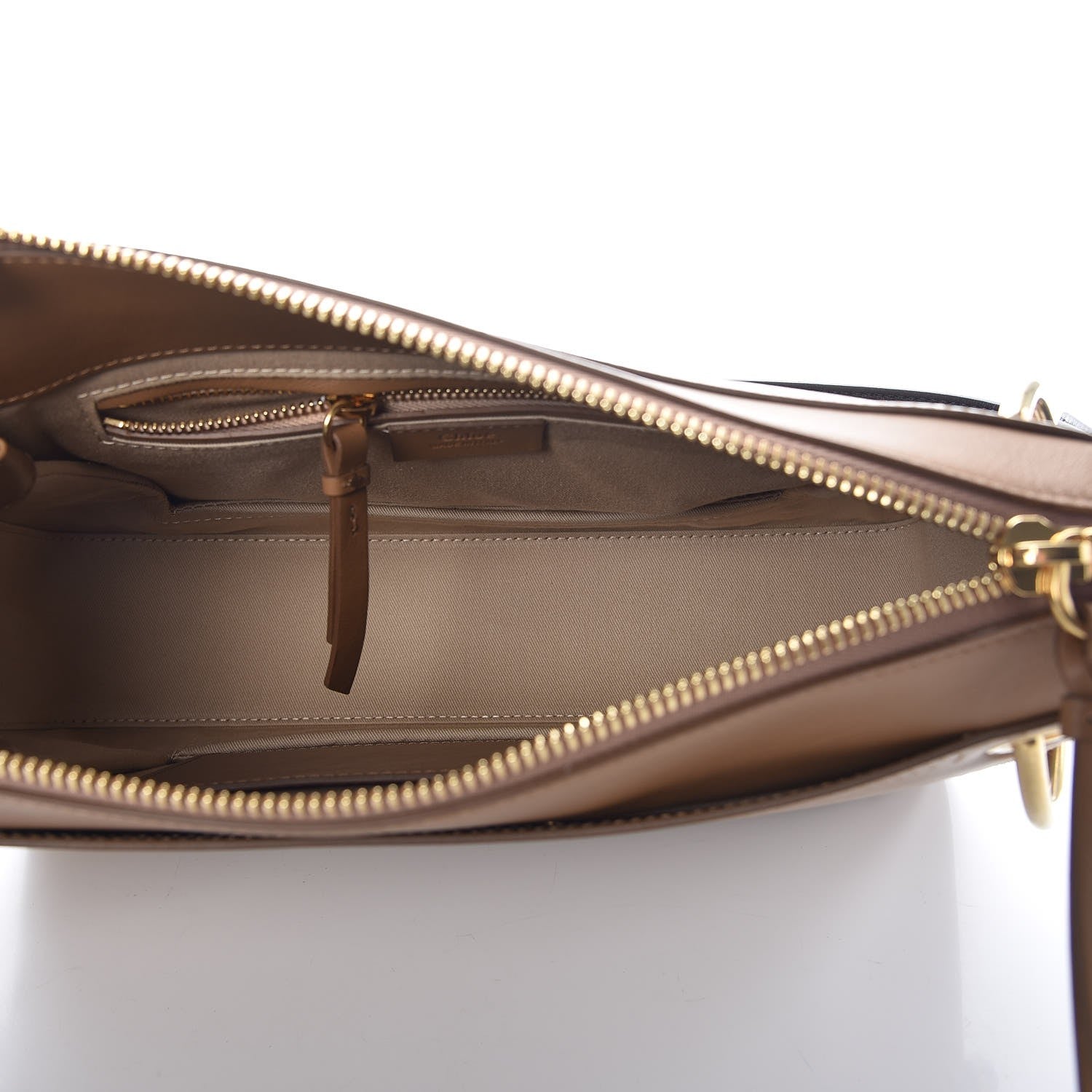 Chloe Calfskin Suede Medium Roy Bag Nut 6 of 10