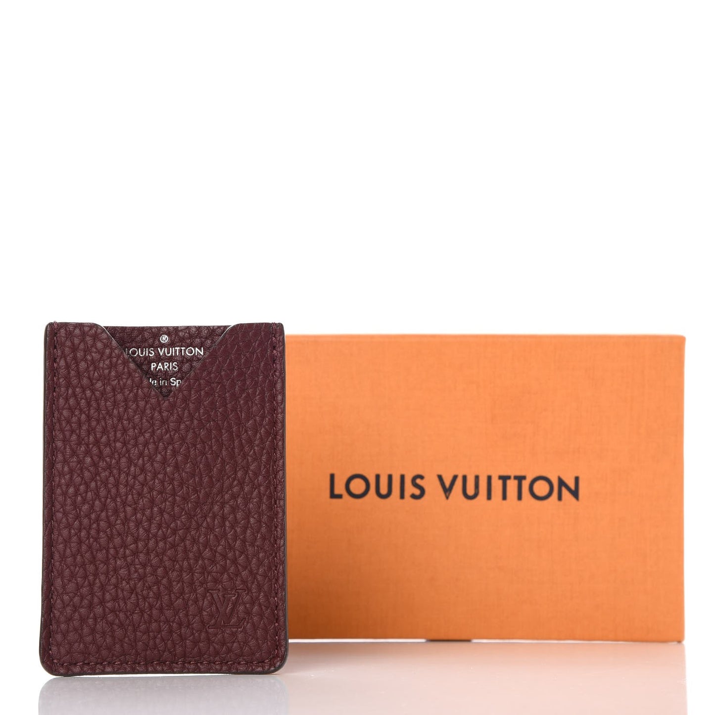 Taurillon Card Holder Bordeaux