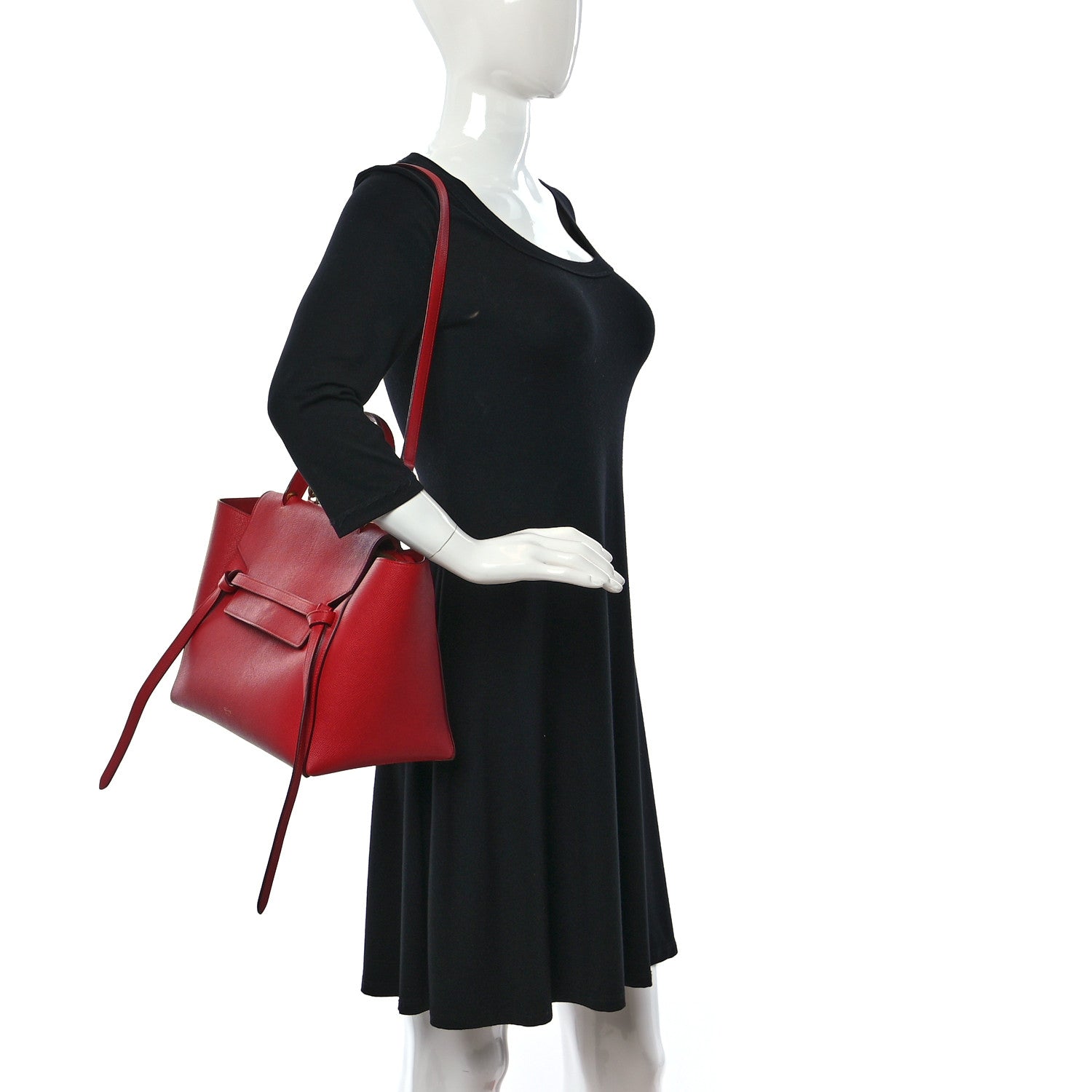 Celine Grained Calfskin Mini Belt Bag Coquelicot 2 of 8