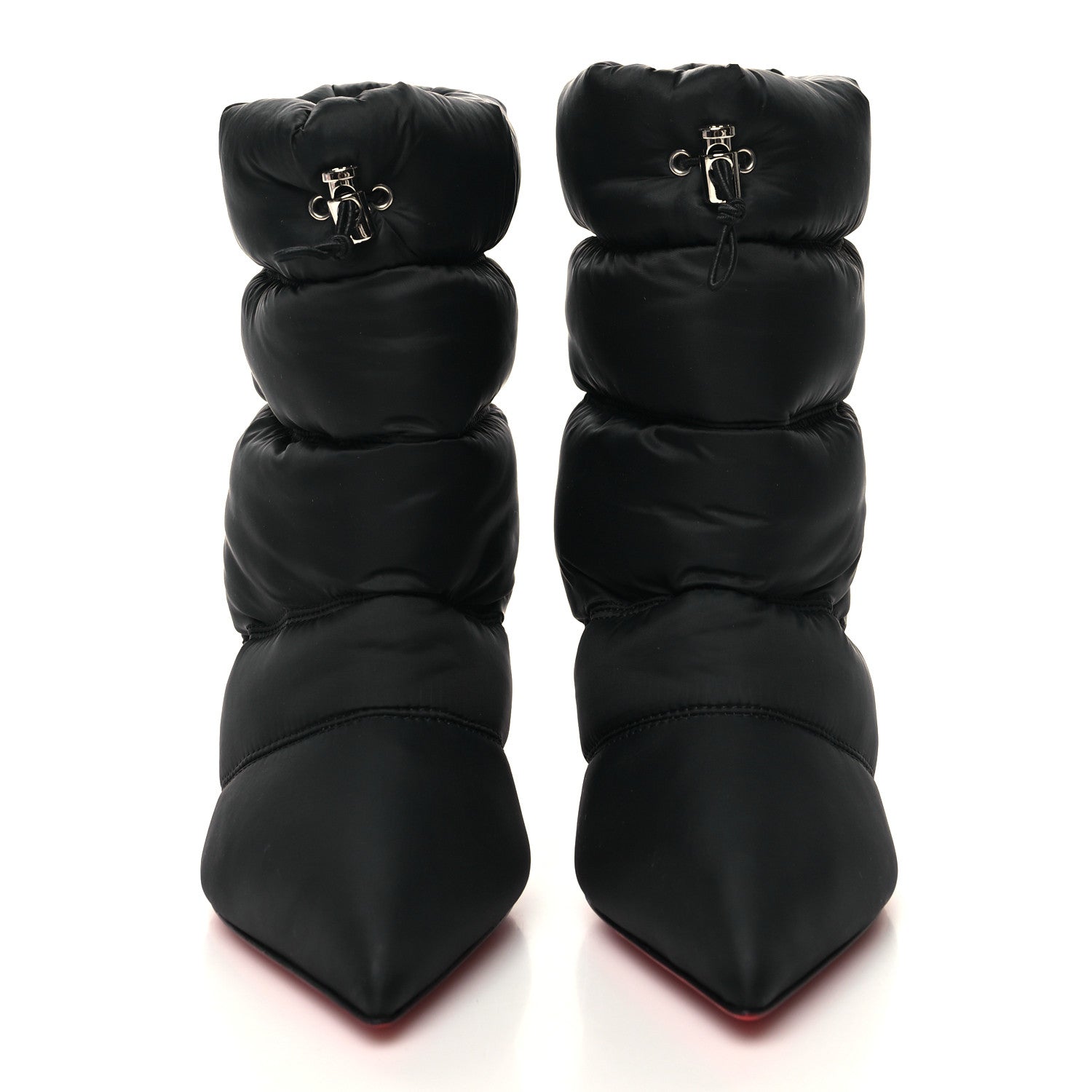 Christian Louboutin Nylon Astro Pointue Padded 85 Ankle Boots 38 Black 2 of 6
