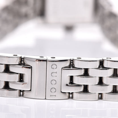 Gucci Stainless Steel Diamond 14mm G- Frame Square Quartz Watch Black 6 of 11