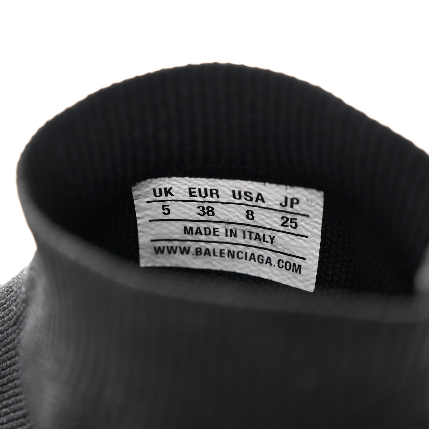 Balenciaga Neoprene Knit Womens Speed Sneakers 38 Black White 8 of 16