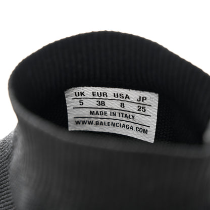 Balenciaga Neoprene Knit Womens Speed Sneakers 38 Black White 8 of 16