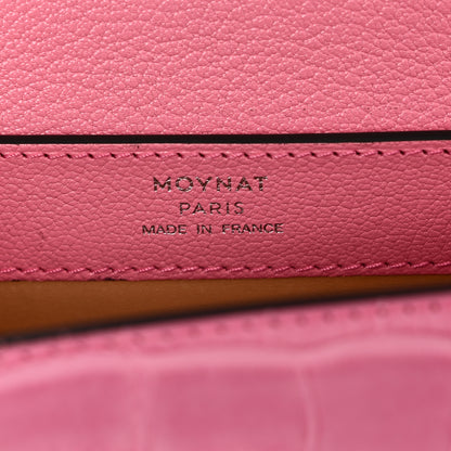 Moynat Matte Crocodile Rejane BB Pink 6 of 9