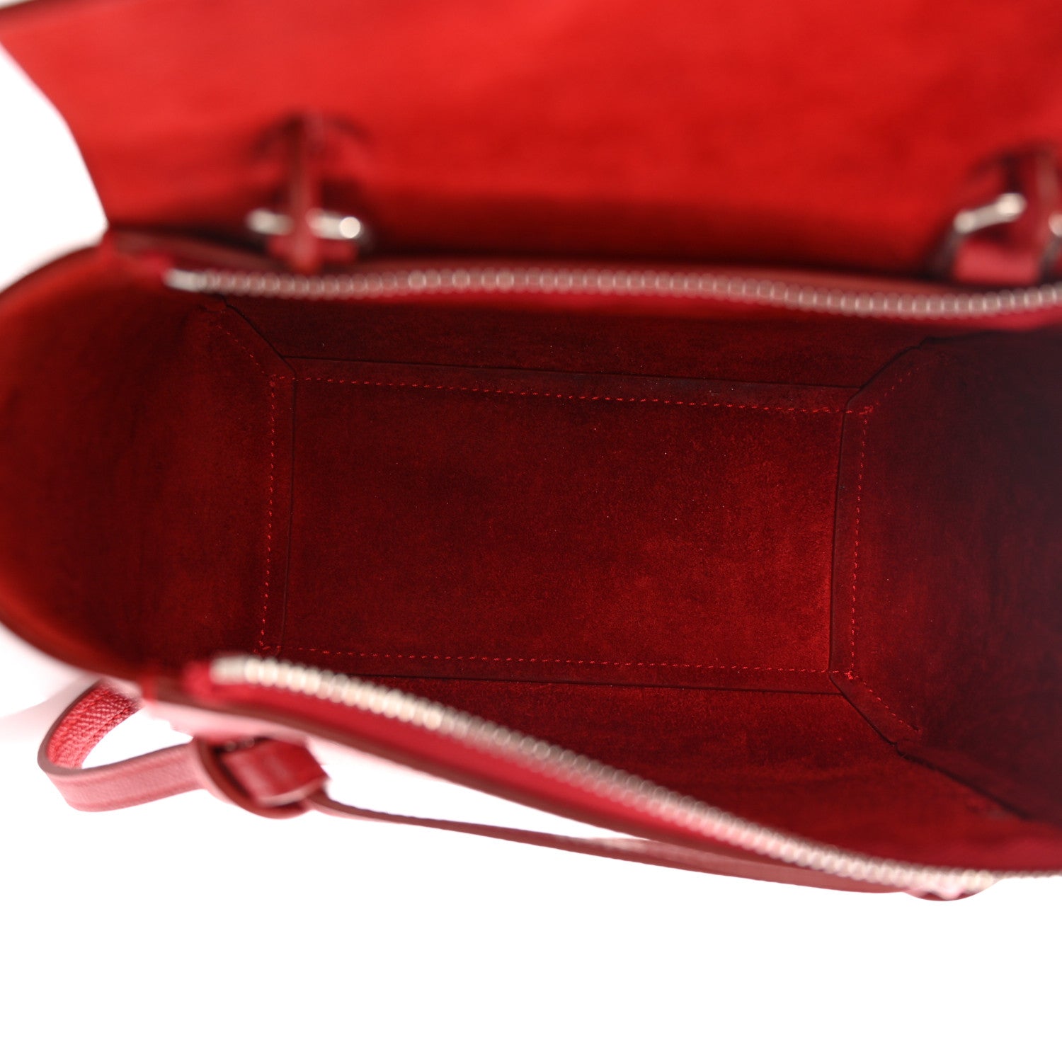 Celine Grained Calfskin Nano Belt Bag Coquelicot 5 of 17