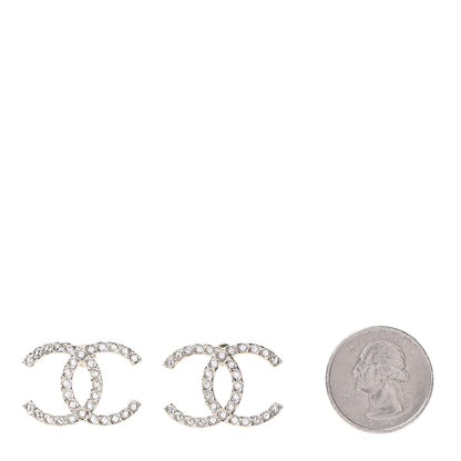 Chanel Baguette Crystal High Society CC Earrings Gold 2 of 5