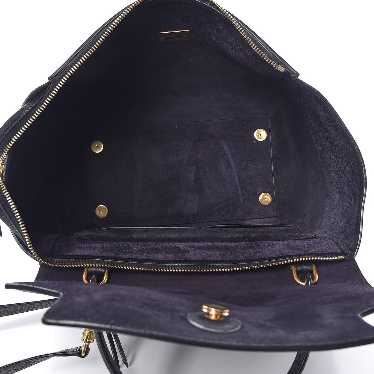 Grained Calfskin Mini Belt Bag Black