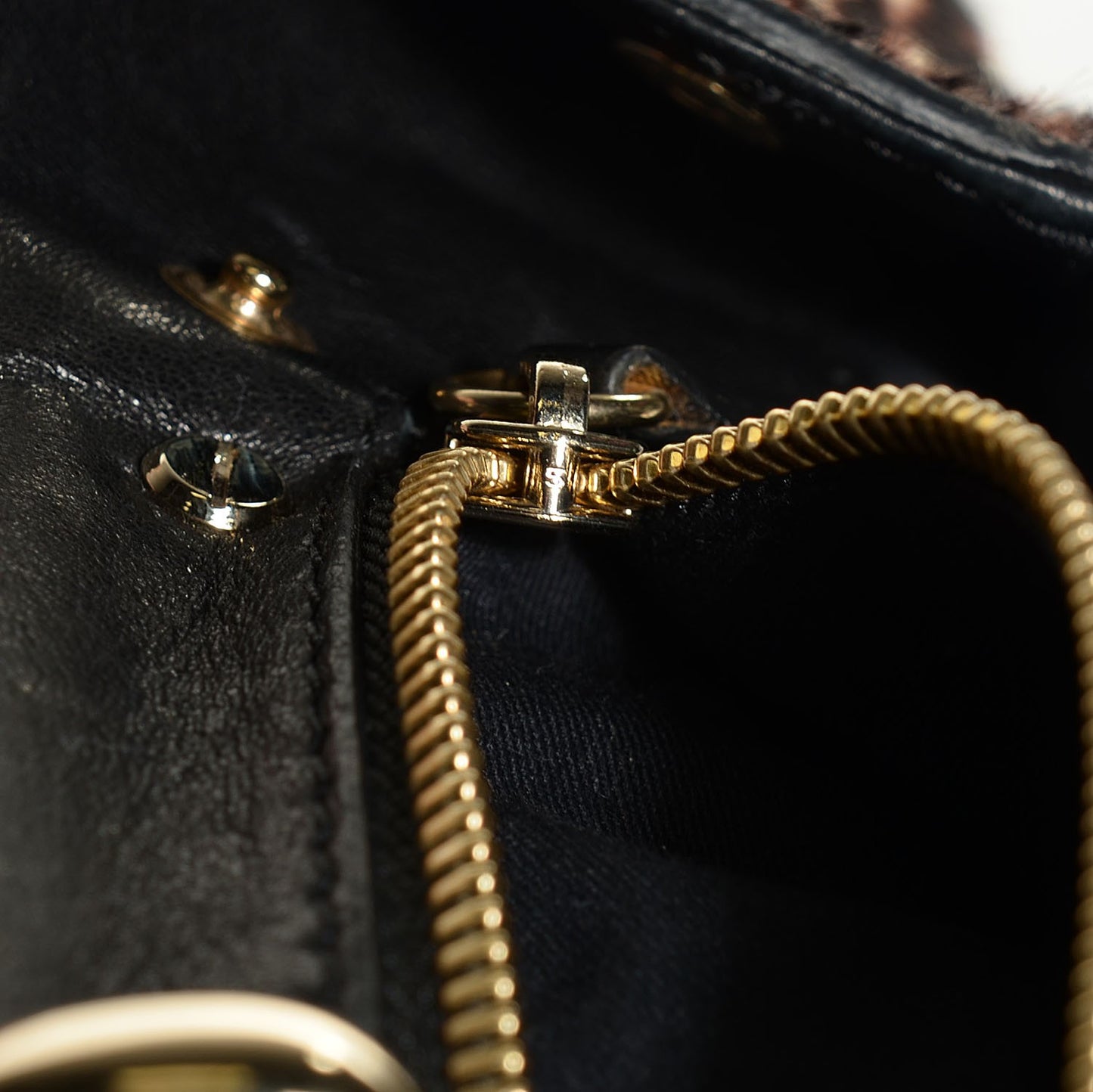 Calf Hair Leopard Print Mirte Saddle Bag