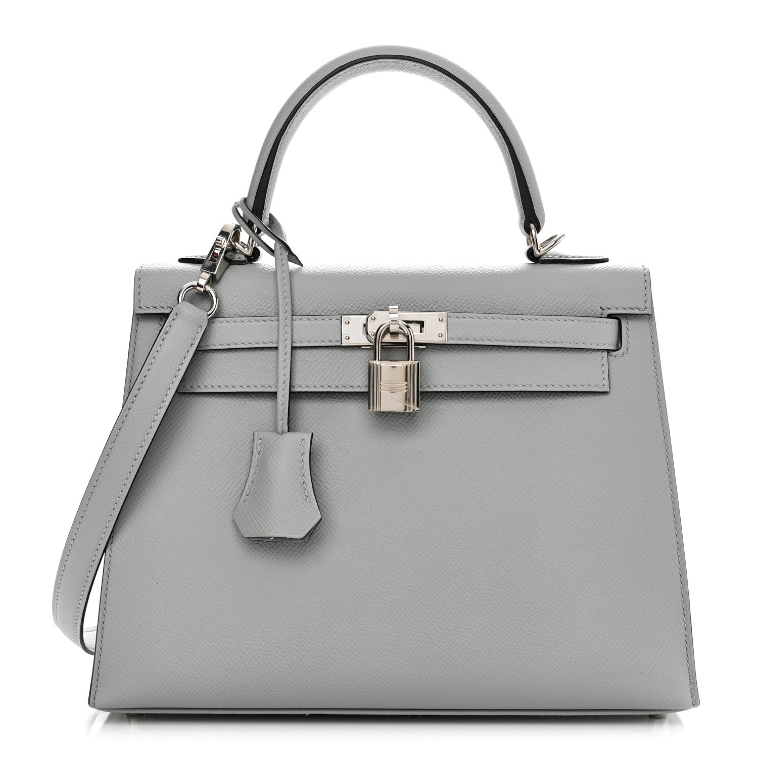 Hermes Epsom Kelly Sellier 25 Bleu Glacier 1 of 11