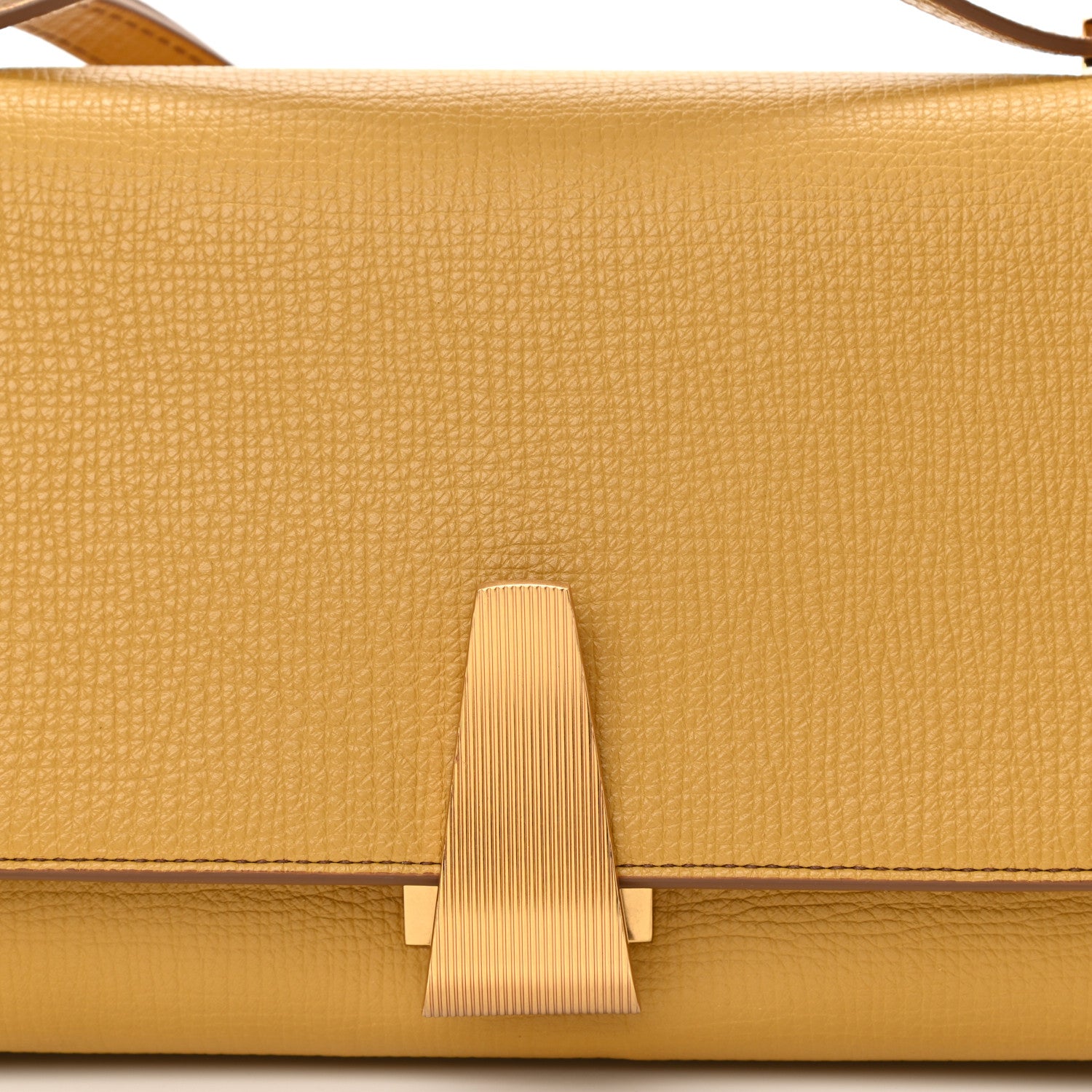 Bottega Veneta Textured Calfskin BV Angle Shoulder Bag Yellow 8 of 10