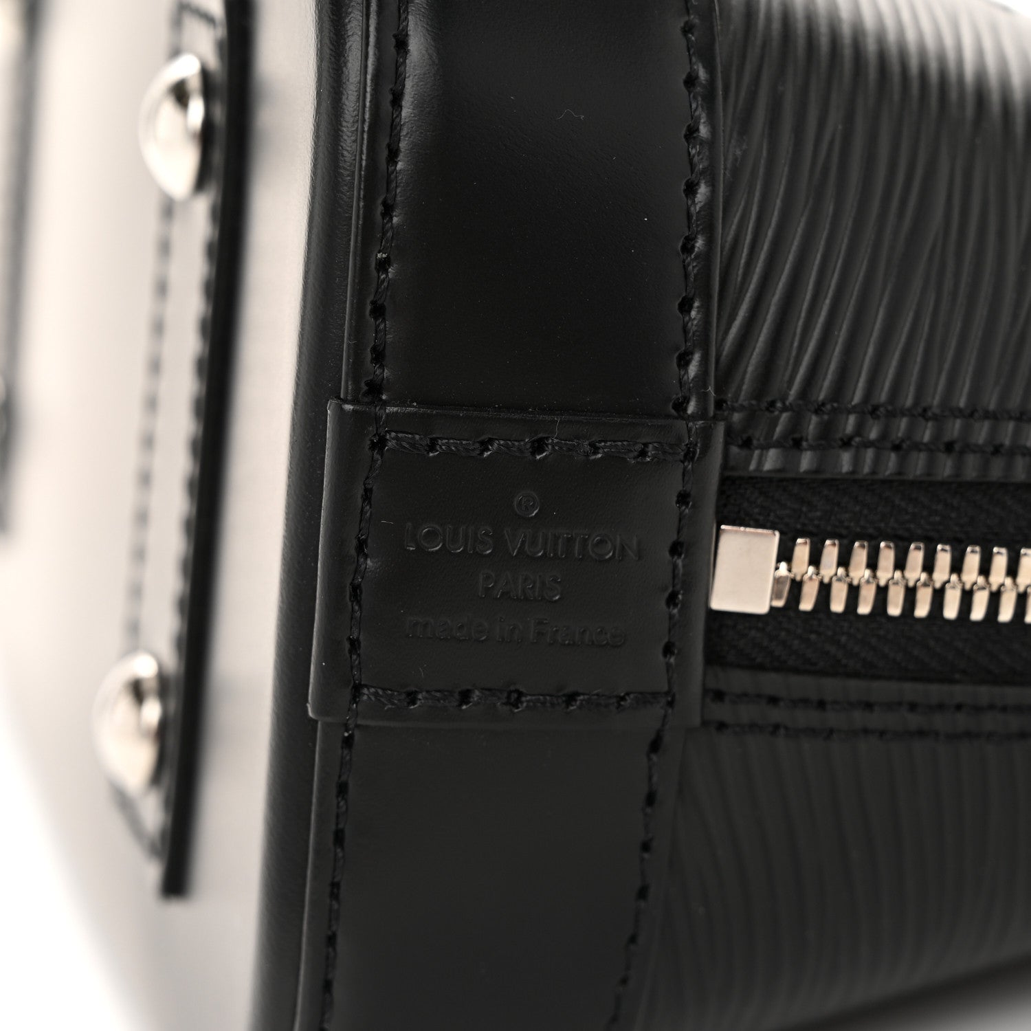 Louis Vuitton Epi Alma BB Black 6 of 9