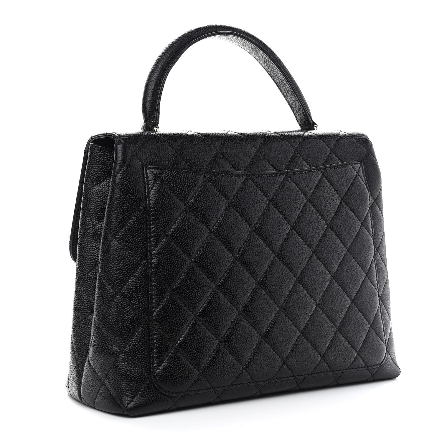 Chanel Caviar Quilted Jumbo Kelly Flap Black 3 of 11
