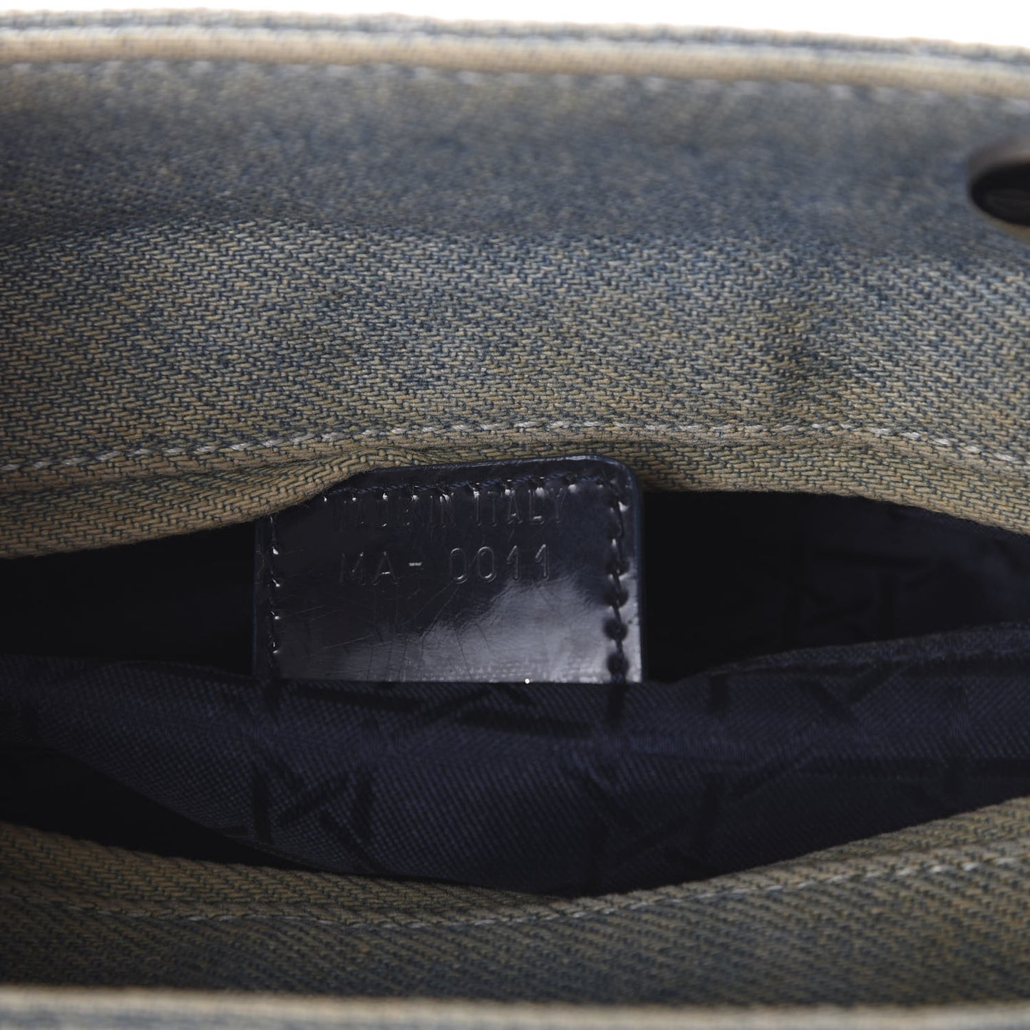 Denim Cannage Medium Lady Dior Blue