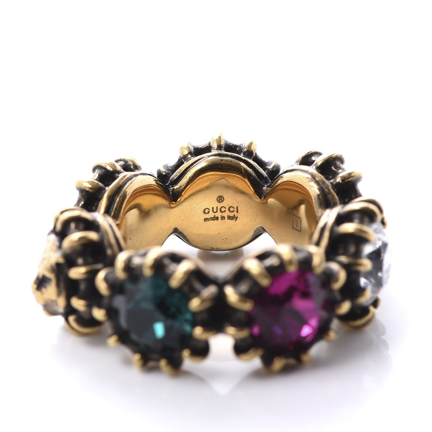 Tigerhead Crystal Ring 13