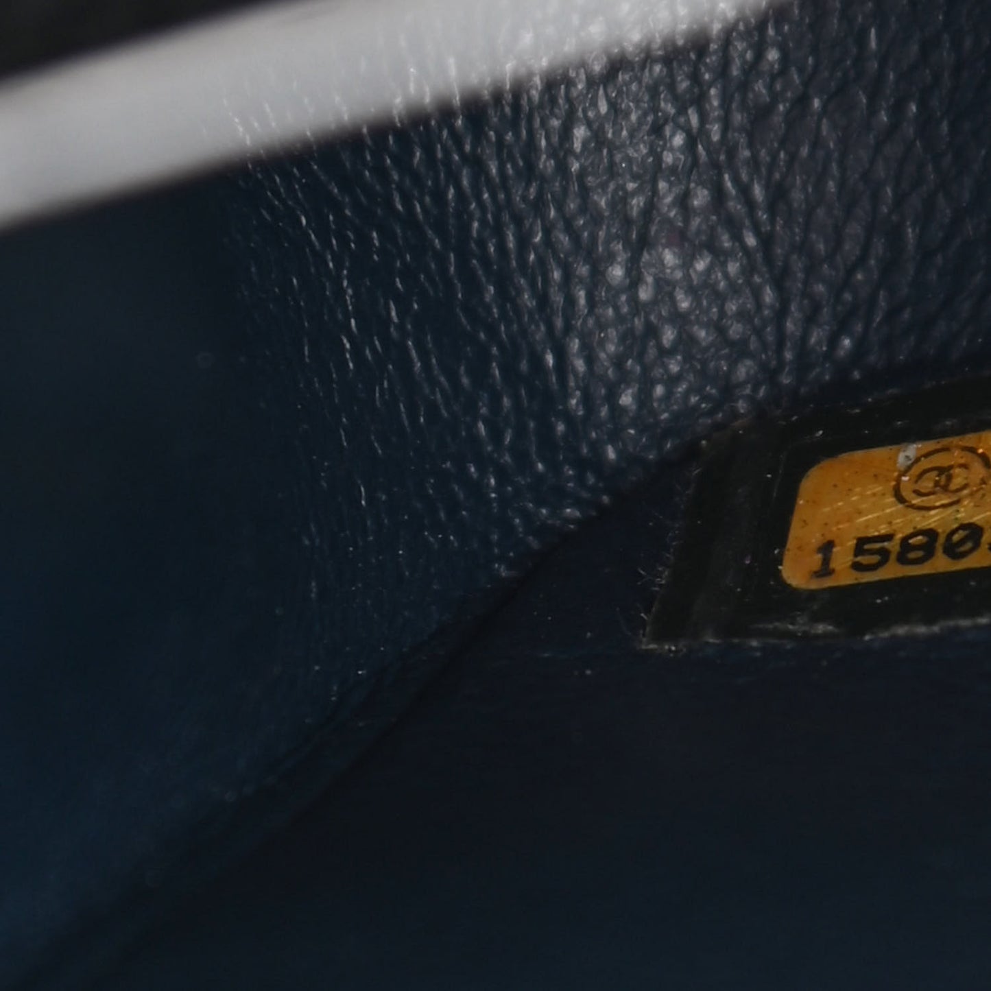 Caviar Quilted Medium Double Flap Navy