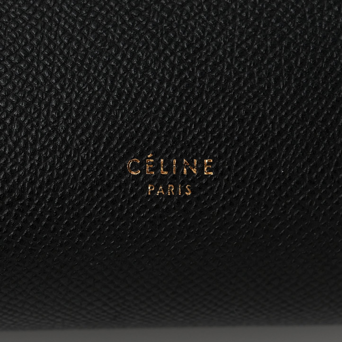 Grained Calfskin Micro Belt Bag Black