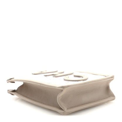 Chanel Tweed PVC Lambskin Clutch With Chain Light Beige 4 of 10