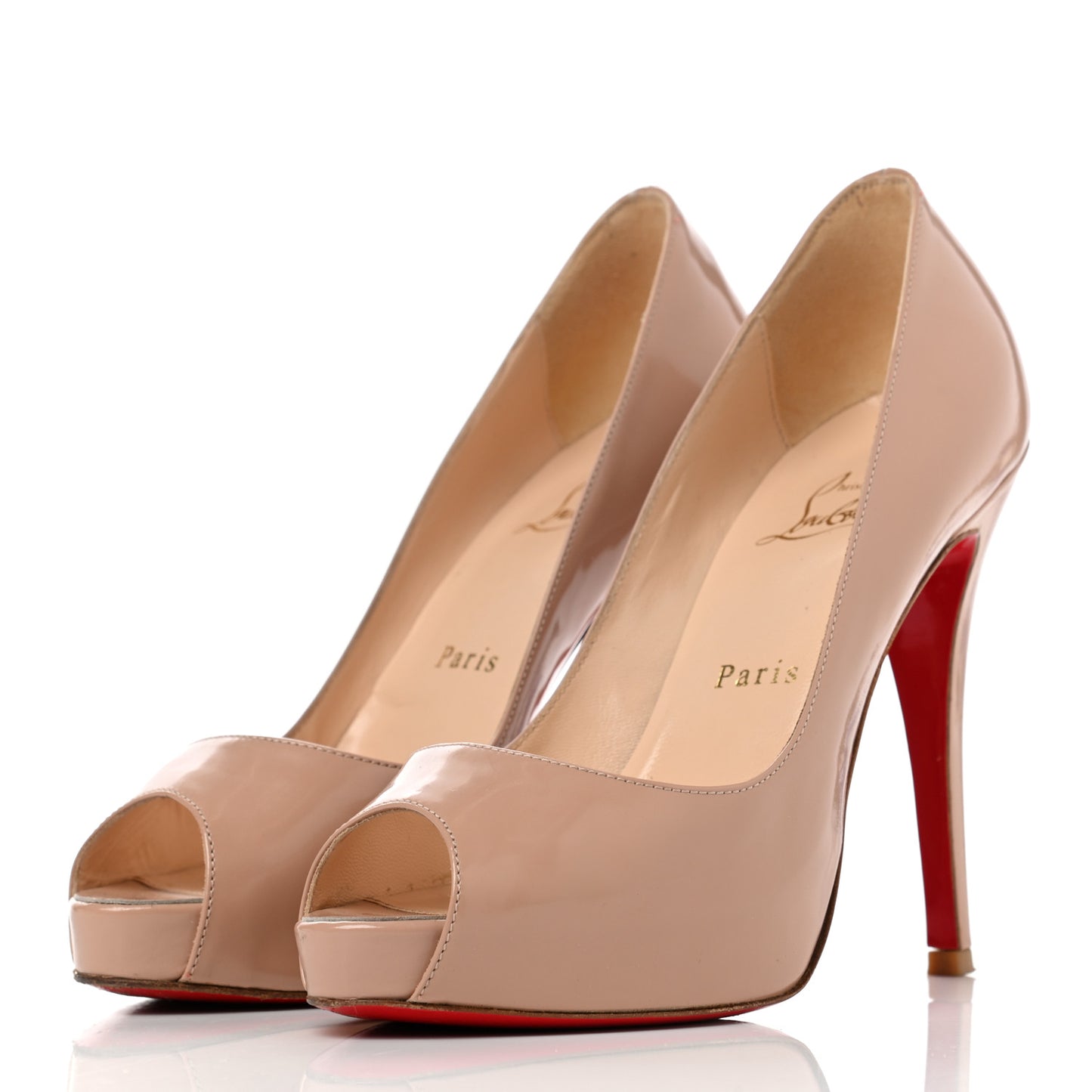 Patent New Very Prive 120 Pumps 36 Nude
