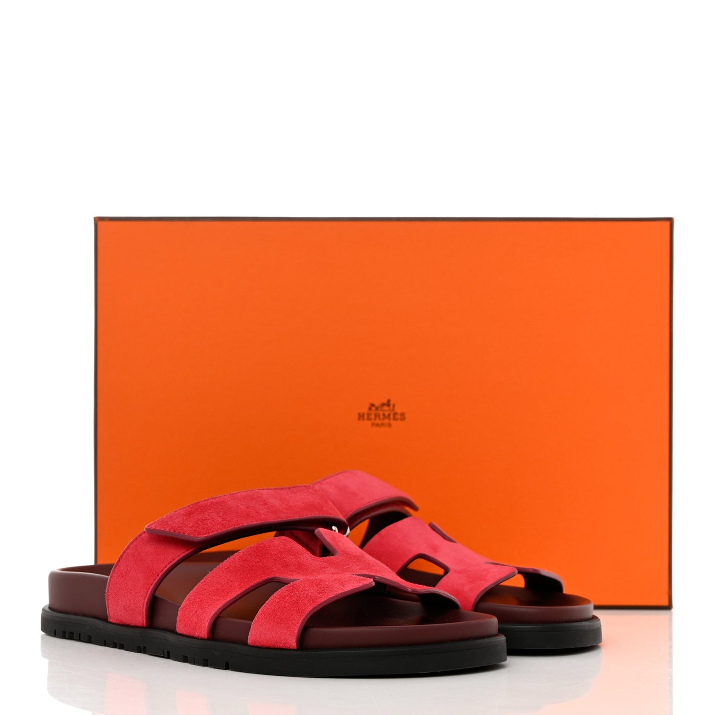 Suede Goatskin Womens Chypre Sandals 36 Rouge Marsala