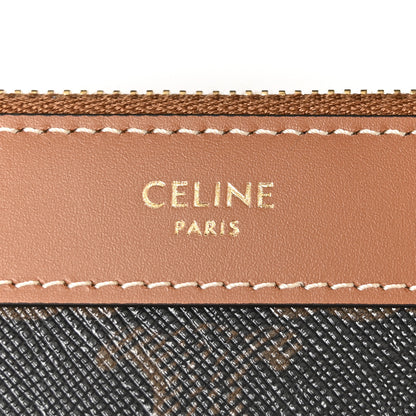 Celine Triomphe Canvas Calfskin Shopper Tote Tan 8 of 11