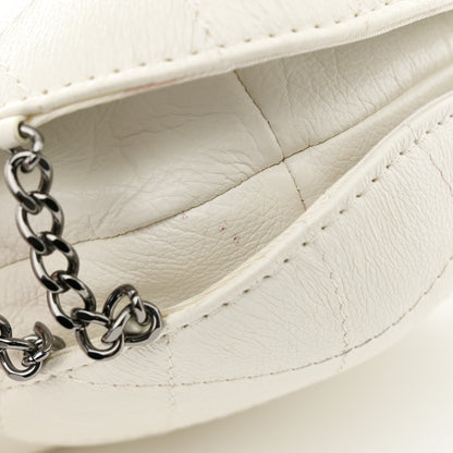 Chanel Aged Calfskin Quilted Small Gabrielle Bucket White 11 of 15