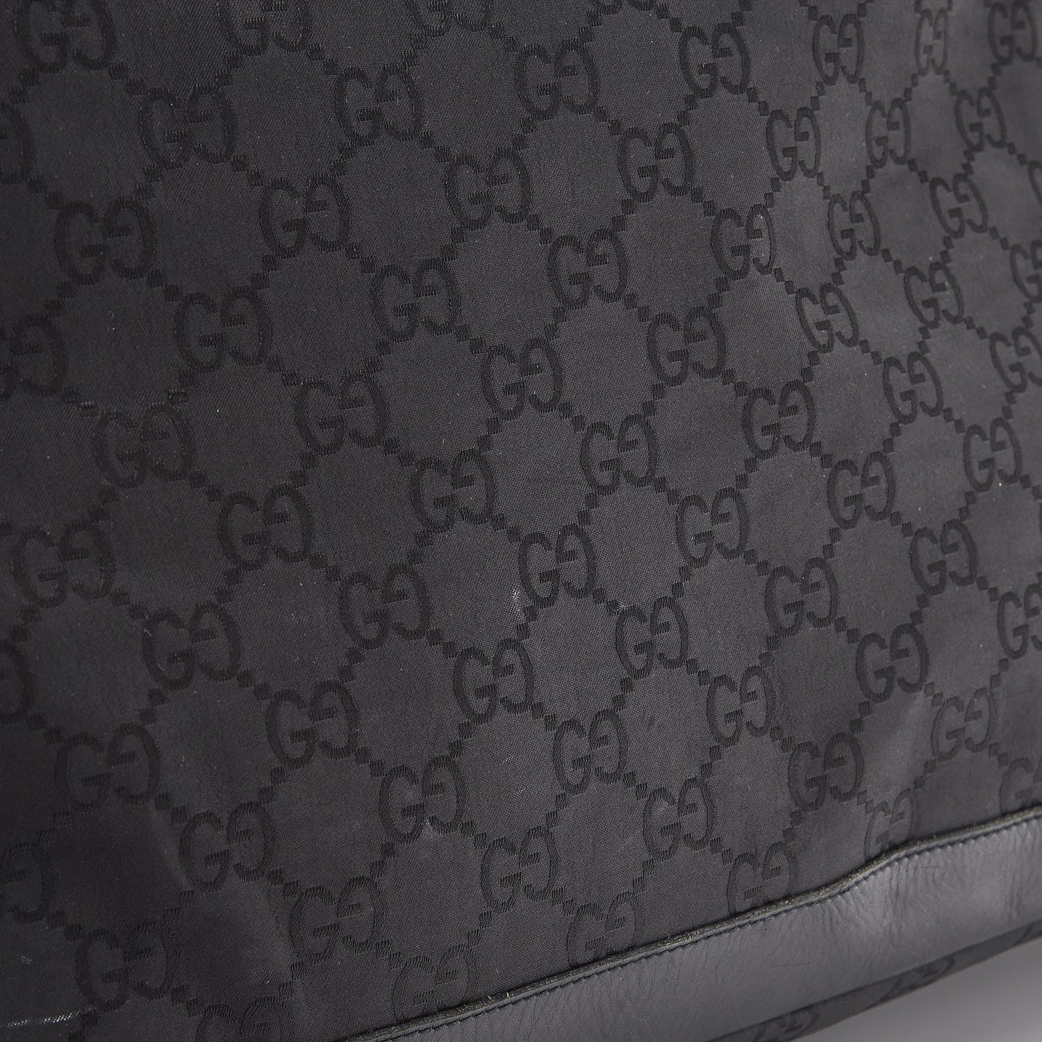 Gucci Nylon Monogram Travel Hobo Black 12 of 19