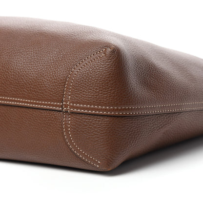 Gucci Cellarius Calfskin Bi-Color Medium Ramble Reversible Tote Nut Brown Mineral Blue 20 of 25