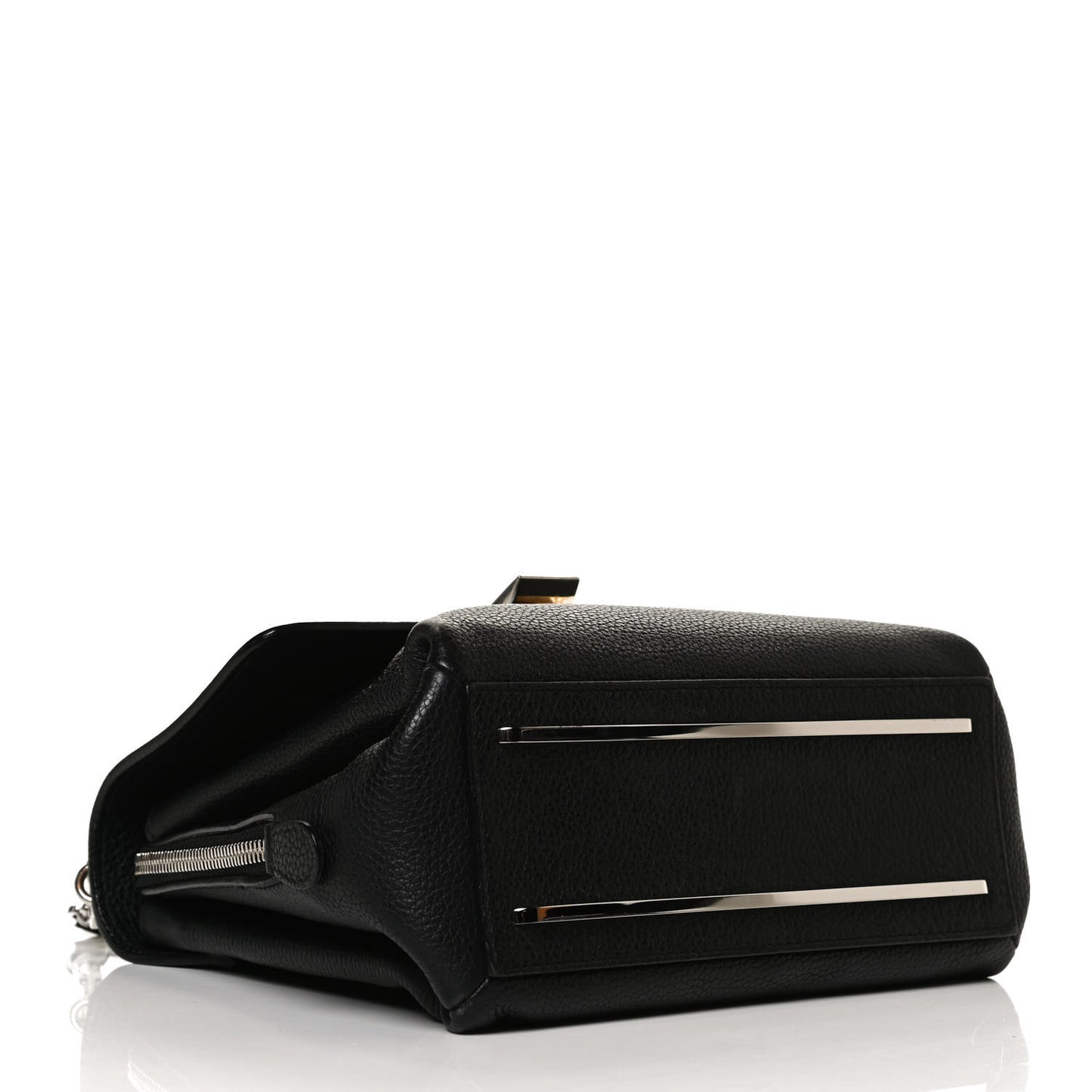 Grained Calfskin Le Dix Mini Soft Cartable Crossbody Black