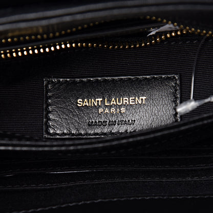 Saint Laurent Calfskin Y Quilted Monogram Toy Loulou Crossbody Bag Black 7 of 9