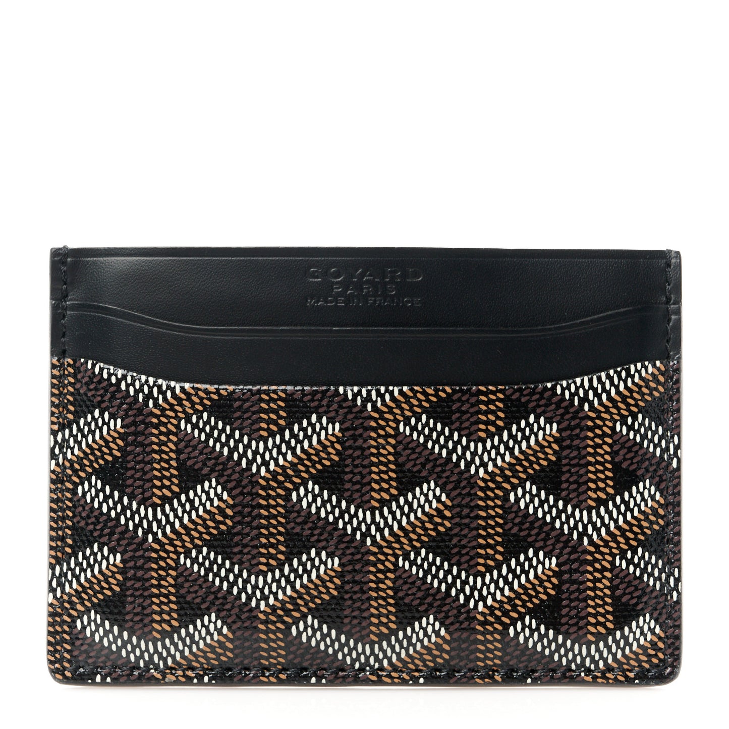 Goyardine Saint Sulpice Card Holder Black