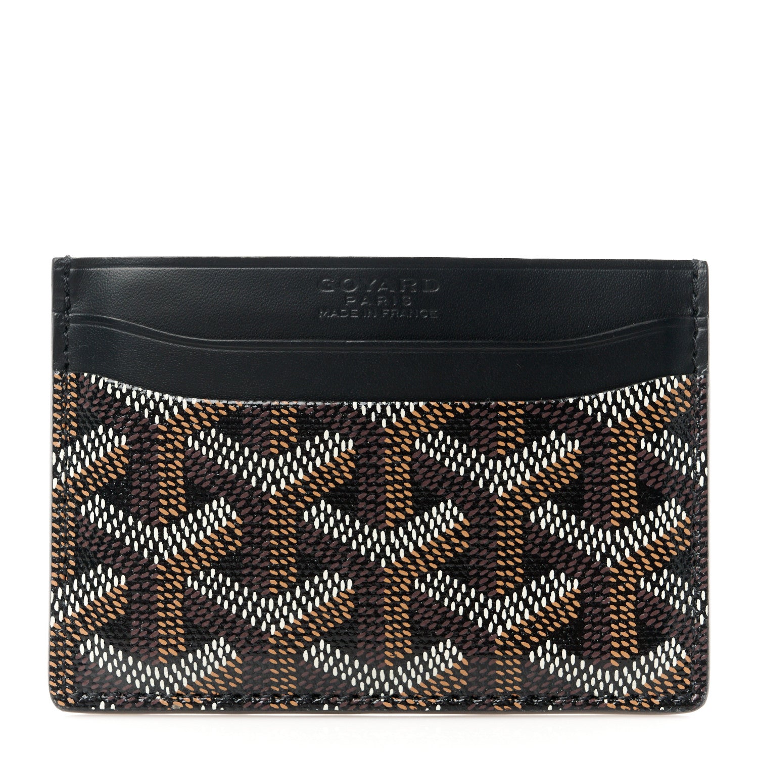 Goyard Goyardine Saint Sulpice Card Holder Black 1 of 8