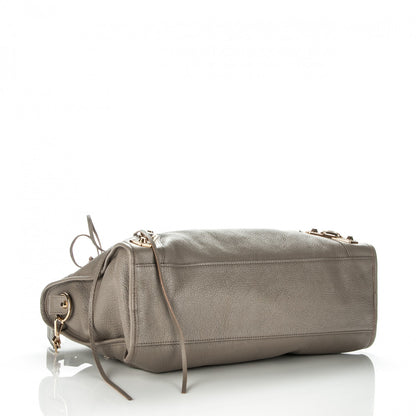 Balenciaga Chevre Gold Metallic Edge Hardware City Gris Taupe 4 of 7