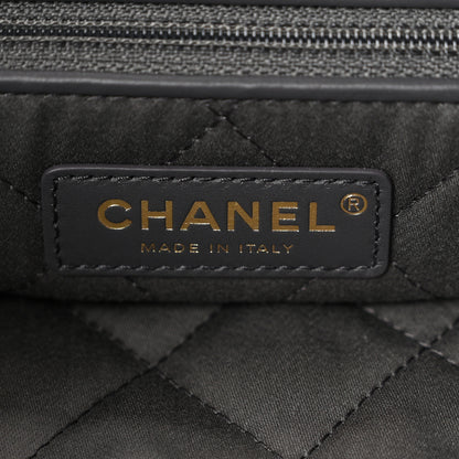 Chanel Shiny Calfskin Quilted Chanel 22 Dark Grey 7 of 12