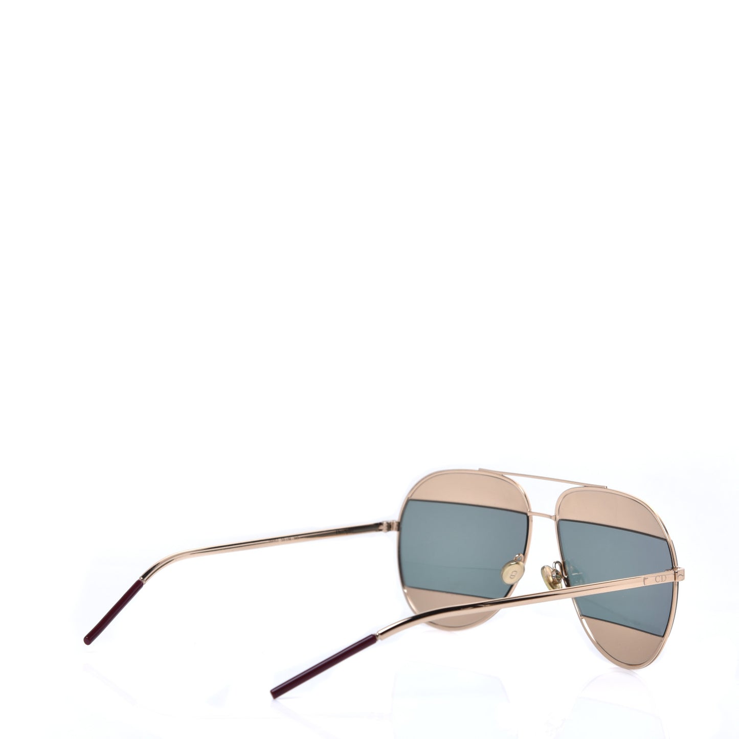 Metal Split 1 Aviator Sunglasses Gold