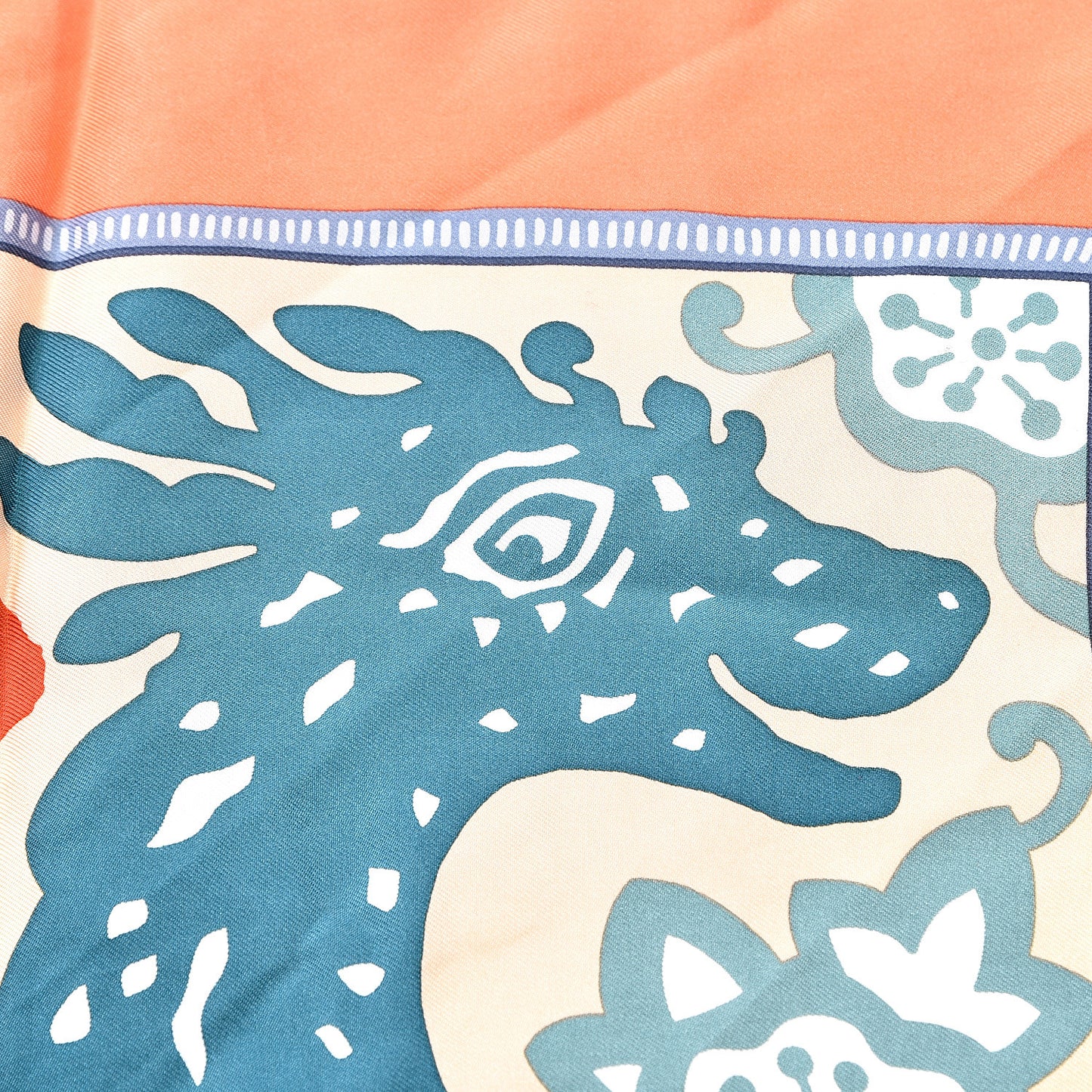 Silk Twill L Annee Du Dragon Pocket Square Scarf