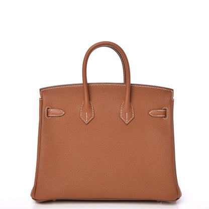 Hermes Togo Birkin 25 Gold 4 of 33