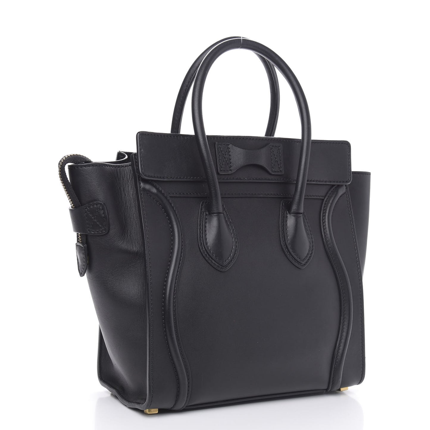 Smooth Calfskin Micro Luggage Black