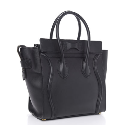 Celine Smooth Calfskin Micro Luggage Black 3 of 20