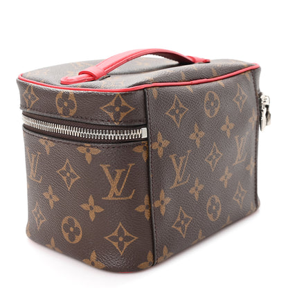 Louis Vuitton Monogram Macassar Nice Mini Rouge 3 of 7