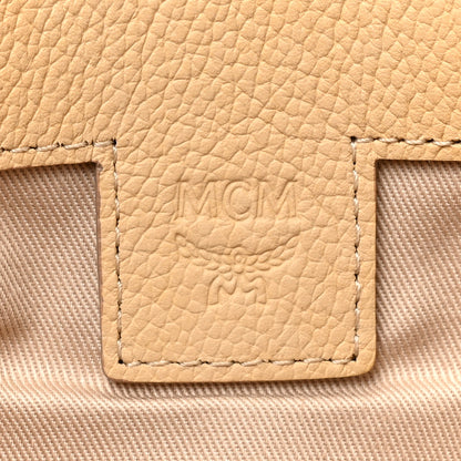 MCM Visetos Corina Foldover Crossbody Bag Latte Beige 7 of 11