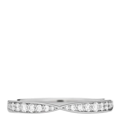 Tiffany Platinum Diamond Harmony Bead-Set Band Ring 55 7.25 1 of 4