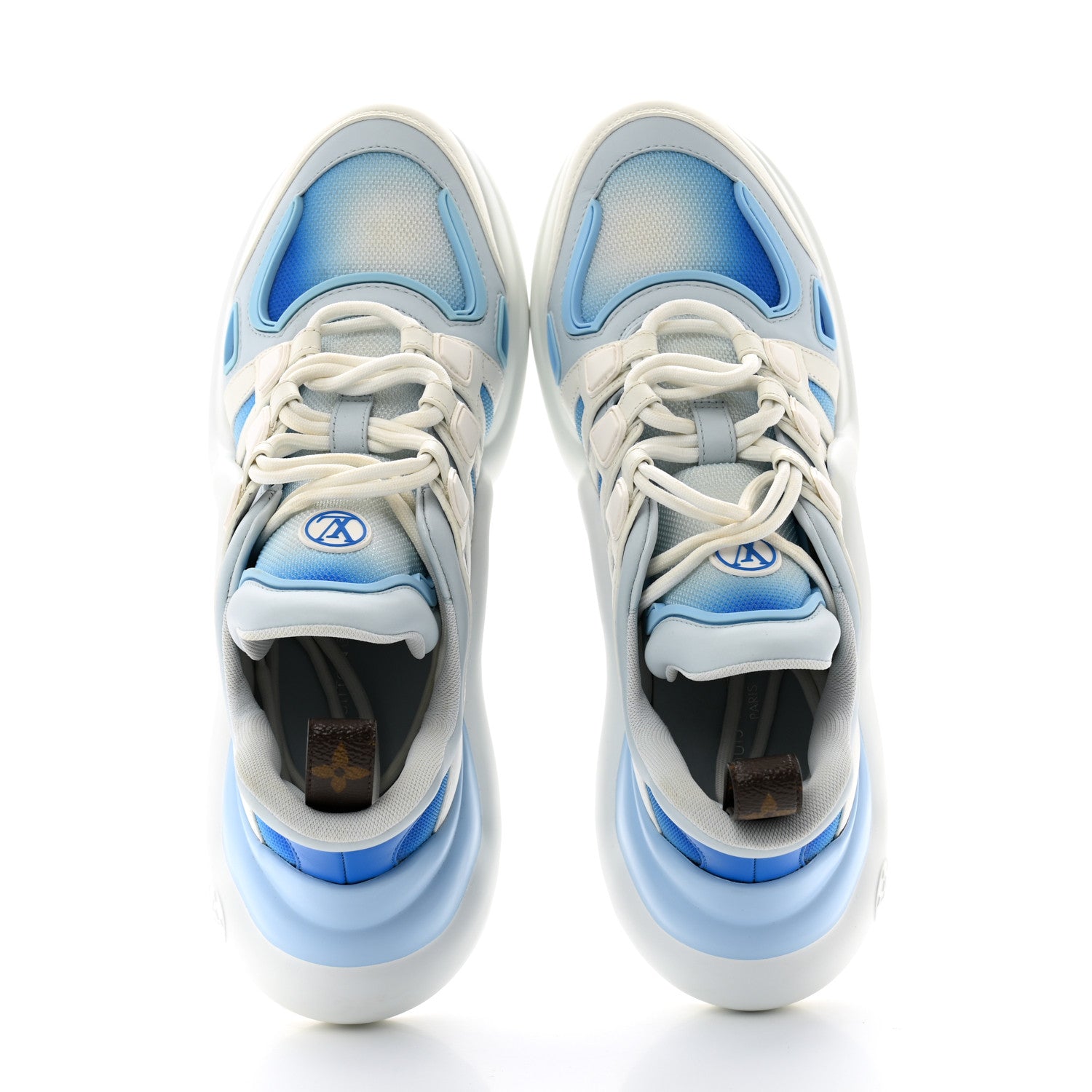Louis Vuitton Calfskin LV Archlight Gradient Sneakers 41 Light Blue 2 of 11