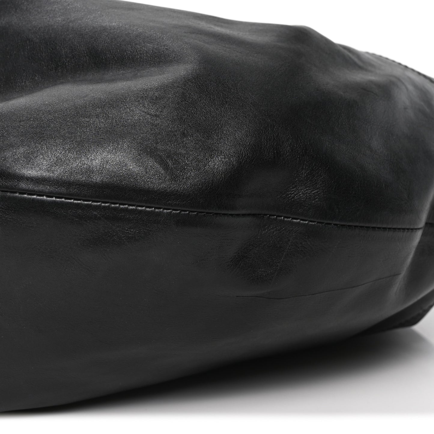 Vintage Calfskin Extra Large Olivia Hobo Black
