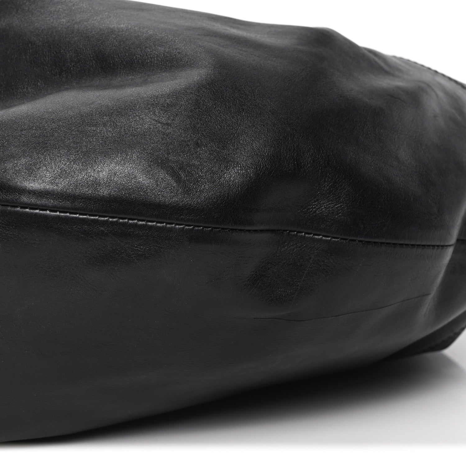 Khaite Vintage Calfskin Extra Large Olivia Hobo Black 8 of 10