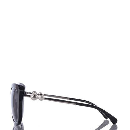 Chanel Acetate Butterfly Winter Pearl Sunglasses 5339-H Black 3 of 7