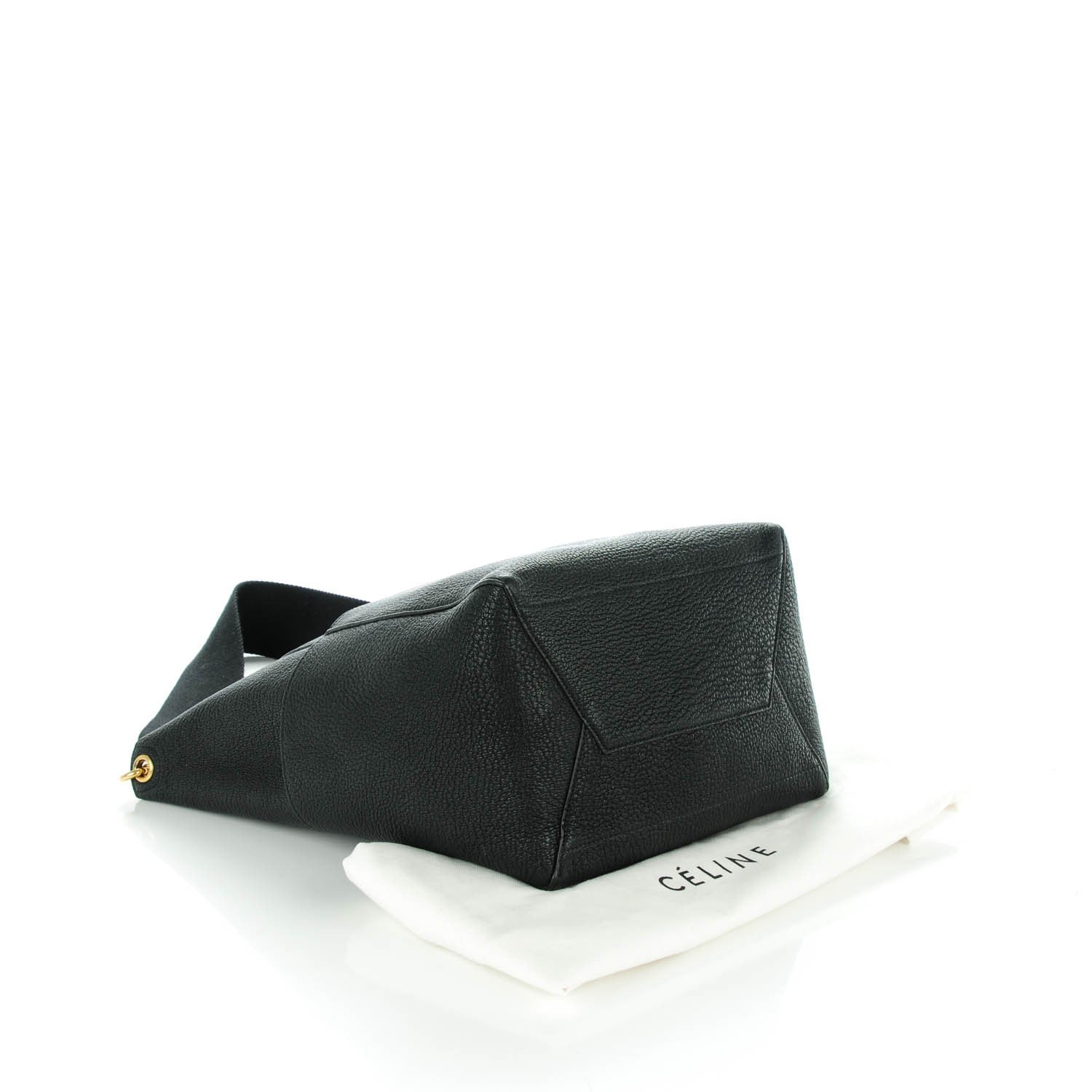 Celine Goatskin Sangle Bucket Bag Black 4 of 6